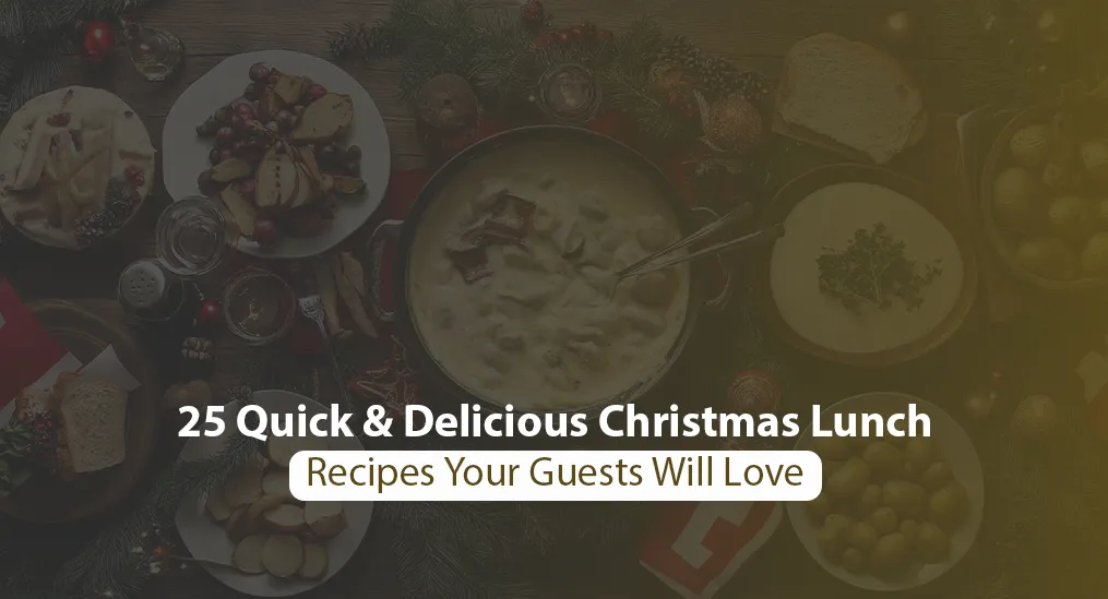 Showcasing different Christmas lunch recipies