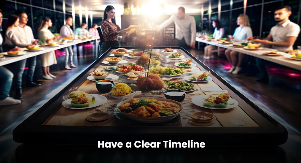 timeline planning for event