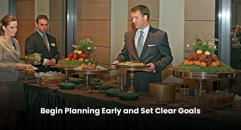 planning on the table for Wedding Catering 