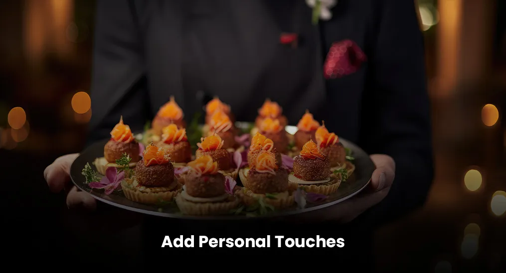 personal touches for menu